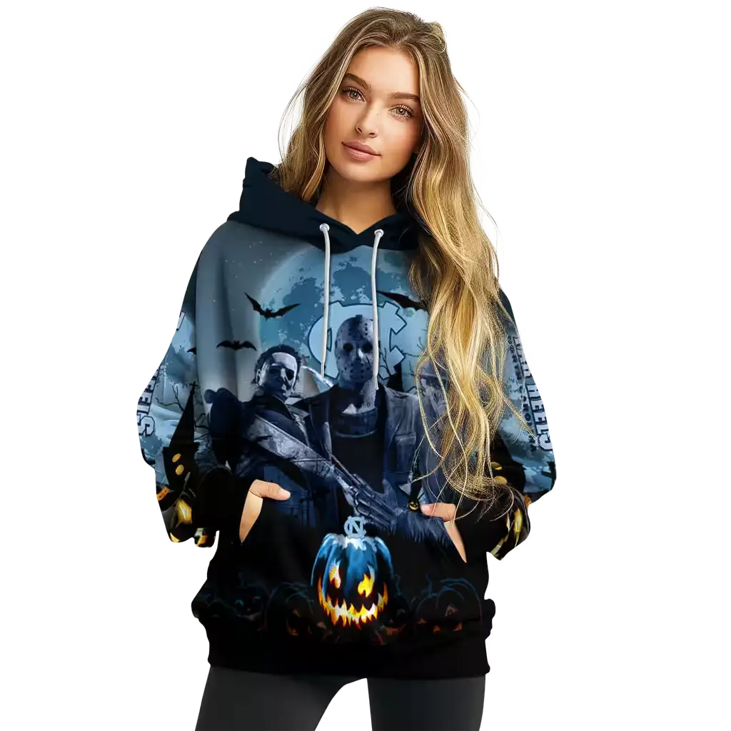 north carolina tar heels halloween vibes light blue black hoodie high quality north carolina tar heels halloween vibes light blue black hoodie high quality