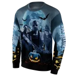 north carolina tar heels halloween vibes light blue black hoodie best selling