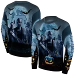 north carolina tar heels halloween vibes light blue black hoodie best selling