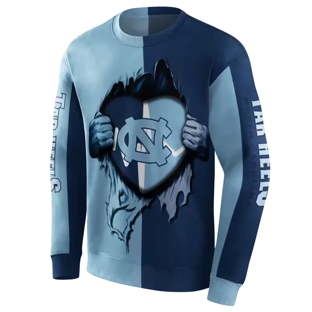 north carolina tar heels heartbeat graphic light blue hoodie new arrival north carolina tar heels heartbeat graphic light blue hoodie new arrival