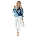 north carolina tar heels heartbeat graphic light blue hoodie best selling