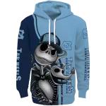 north carolina tar heels jack skellington light blue hoodie best selling