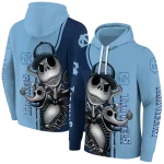 north carolina tar heels jack skellington light blue hoodie best selling