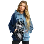 north carolina tar heels jack skellington light blue hoodie best selling