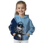north carolina tar heels jack skellington light blue hoodie best selling