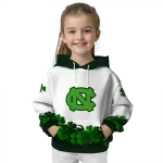 north carolina tar heels lucky motif white green hoodie best selling