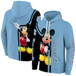 north carolina tar heels mickey mouse light blue black hoodie best selling