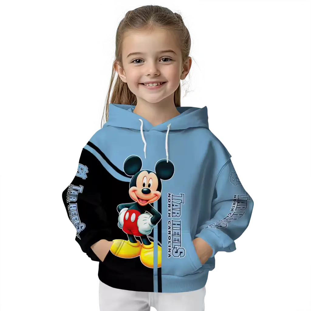 north carolina tar heels mickey mouse light blue black hoodie top rated north carolina tar heels mickey mouse light blue black hoodie top rated