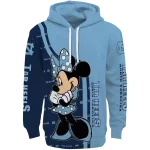 north carolina tar heels minnie mouse light blue hoodie best selling