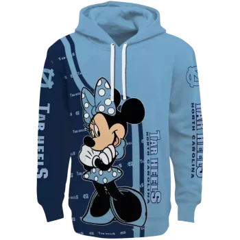 north carolina tar heels minnie mouse light blue hoodie best selling