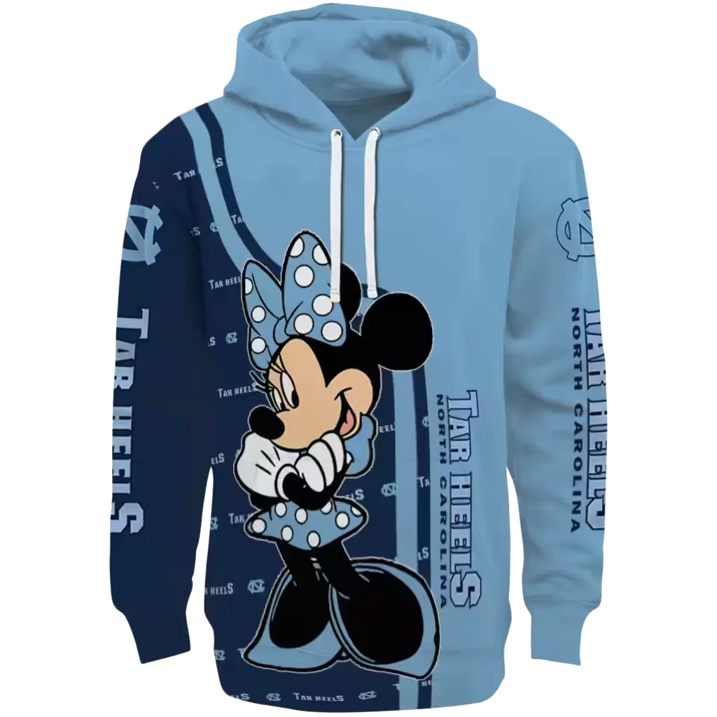 north carolina tar heels minnie mouse light blue hoodie best selling north carolina tar heels minnie mouse light blue hoodie best selling