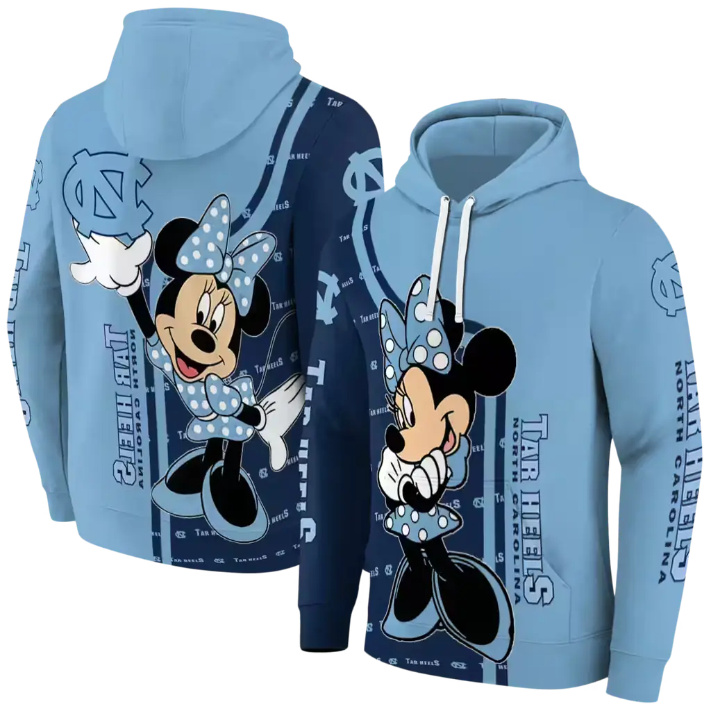 north carolina tar heels minnie mouse light blue hoodie fashion forward north carolina tar heels minnie mouse light blue hoodie fashion forward