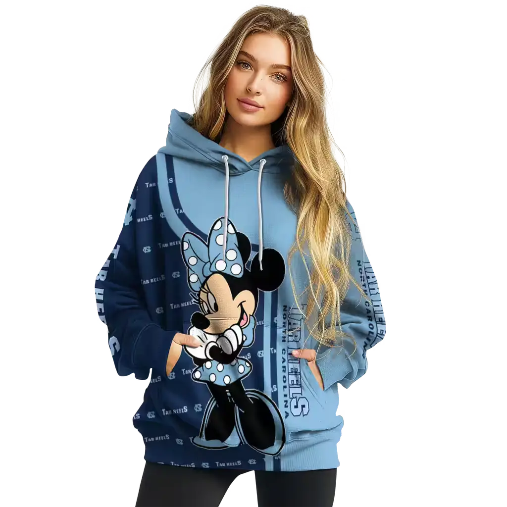 north carolina tar heels minnie mouse light blue hoodie high quality north carolina tar heels minnie mouse light blue hoodie high quality