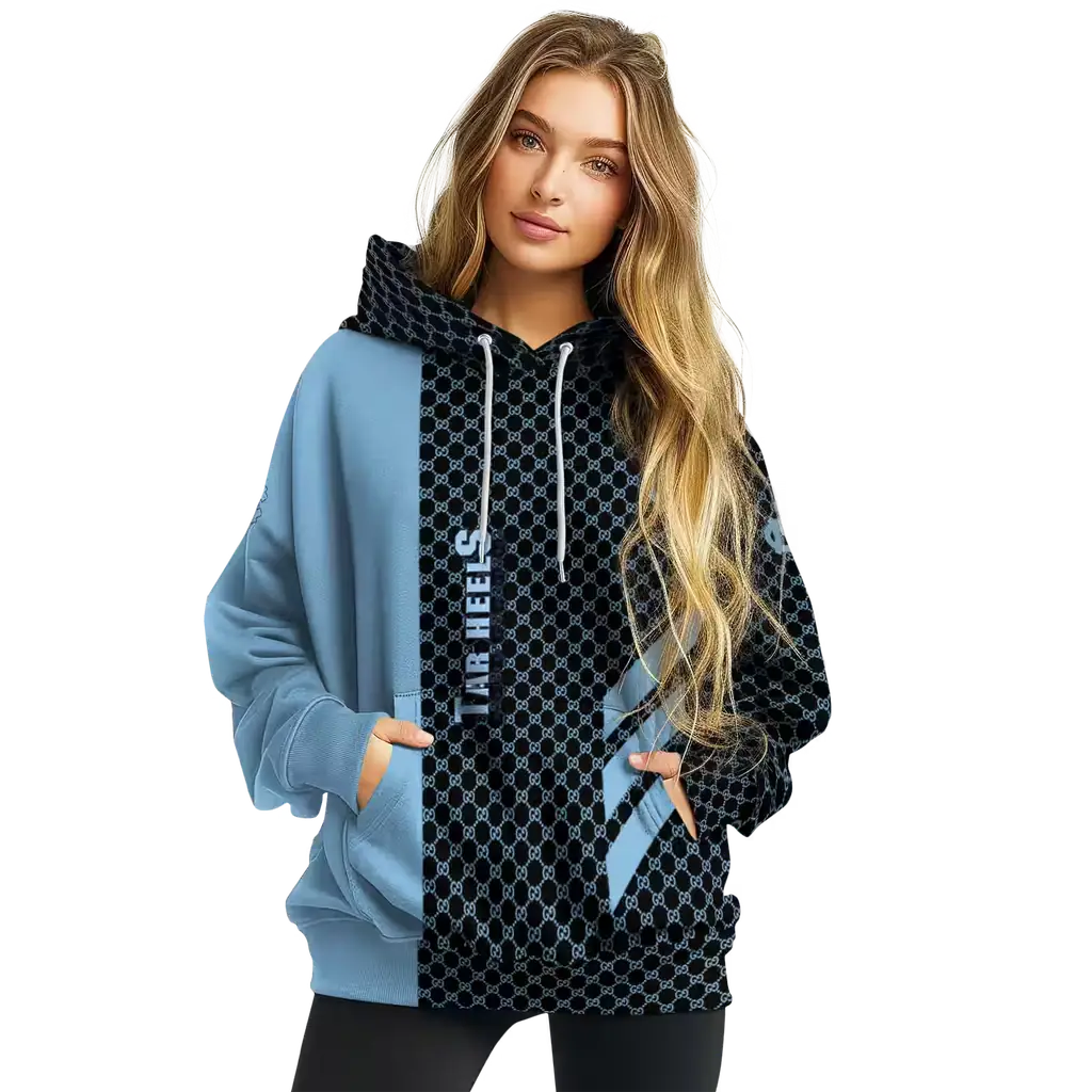 north carolina tar heels monogram pattern light blue hoodie high quality north carolina tar heels monogram pattern light blue hoodie high quality