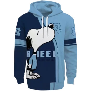north carolina tar heels playful snoopy light blue hoodie best selling