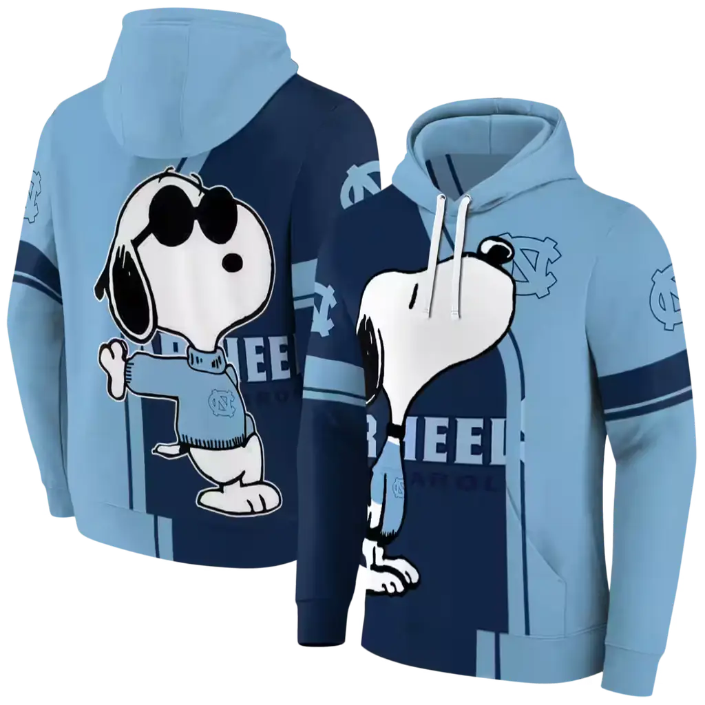 north carolina tar heels playful snoopy light blue hoodie fashion forward north carolina tar heels playful snoopy light blue hoodie fashion forward