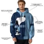 north carolina tar heels playful snoopy light blue hoodie best selling