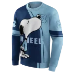 north carolina tar heels playful snoopy light blue hoodie best selling