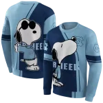 north carolina tar heels playful snoopy light blue hoodie best selling