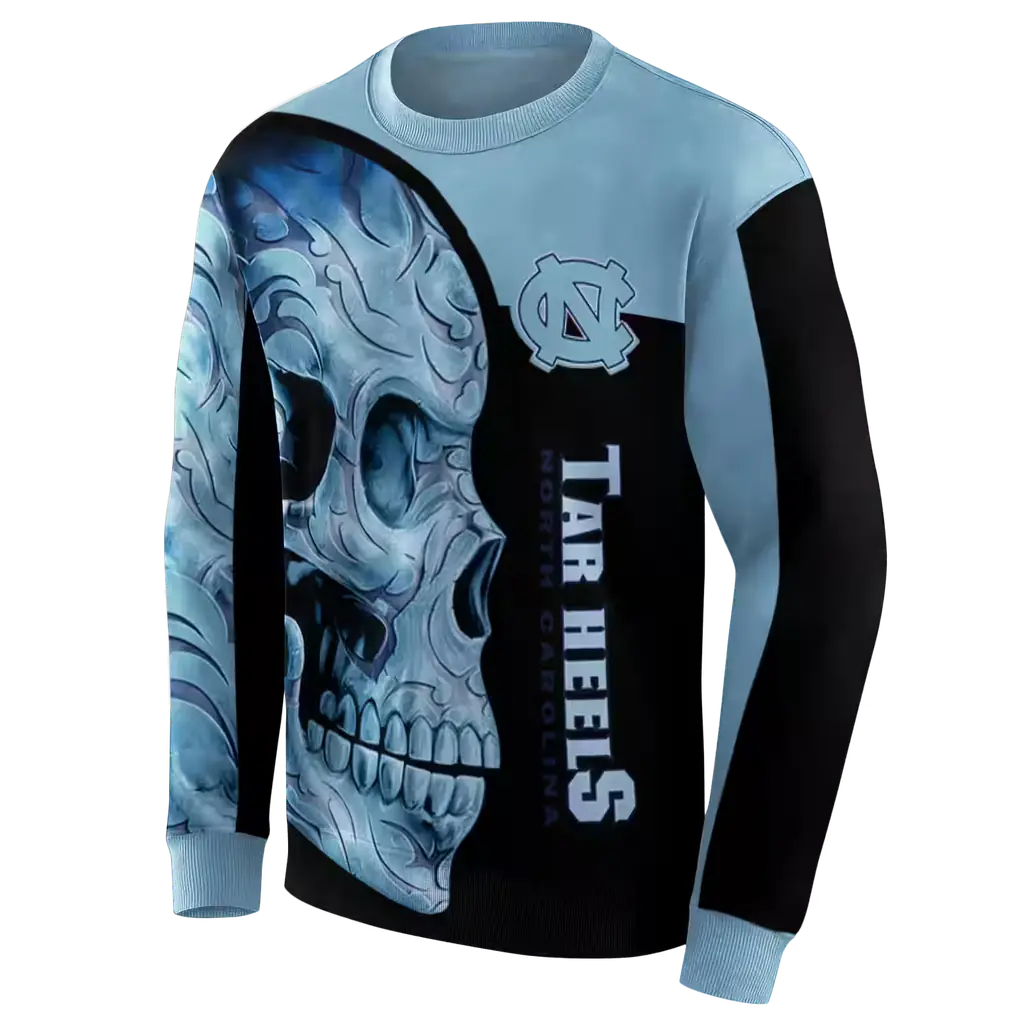 north carolina tar heels skull motif light blue black hoodie new arrival north carolina tar heels skull motif light blue black hoodie new arrival