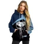 north carolina tar heels skull punisher navy blue black hoodie best selling