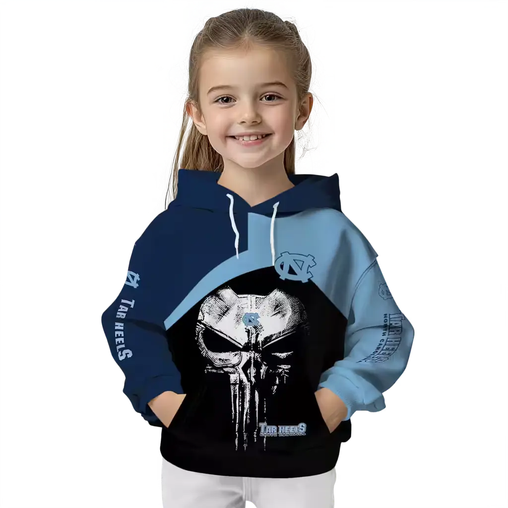 north carolina tar heels skull punisher navy blue black hoodie top rated north carolina tar heels skull punisher navy blue black hoodie top rated