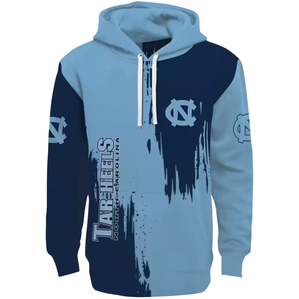 north carolina tar heels splatter effect light blue hoodie best selling north carolina tar heels splatter effect light blue hoodie best selling