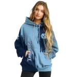 north carolina tar heels splatter effect light blue hoodie best selling