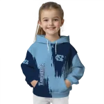 north carolina tar heels splatter effect light blue hoodie best selling