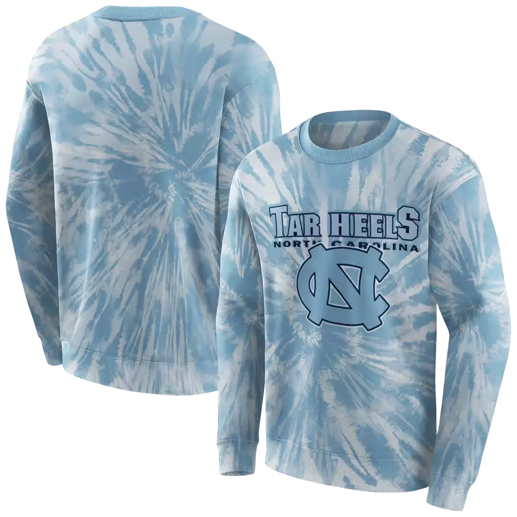 north carolina tar heels tie dye pattern light blue hoodie premium grade north carolina tar heels tie dye pattern light blue hoodie premium grade