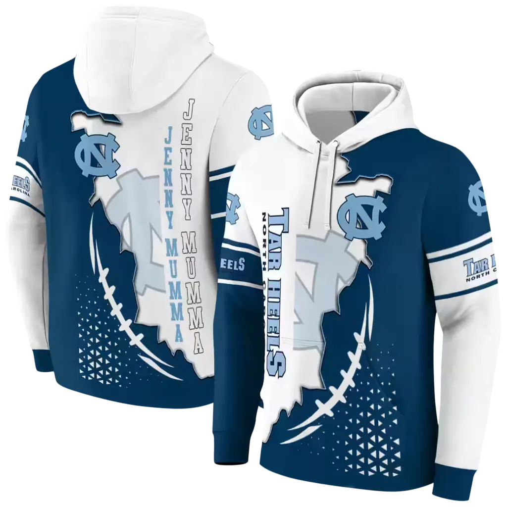 north carolina tar heels triangular pattern light blue white hoodie fashion forward north carolina tar heels triangular pattern light blue white hoodie fashion forward