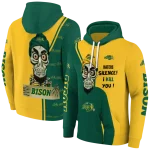 north dakota state bison achmed skull green hoodie best selling