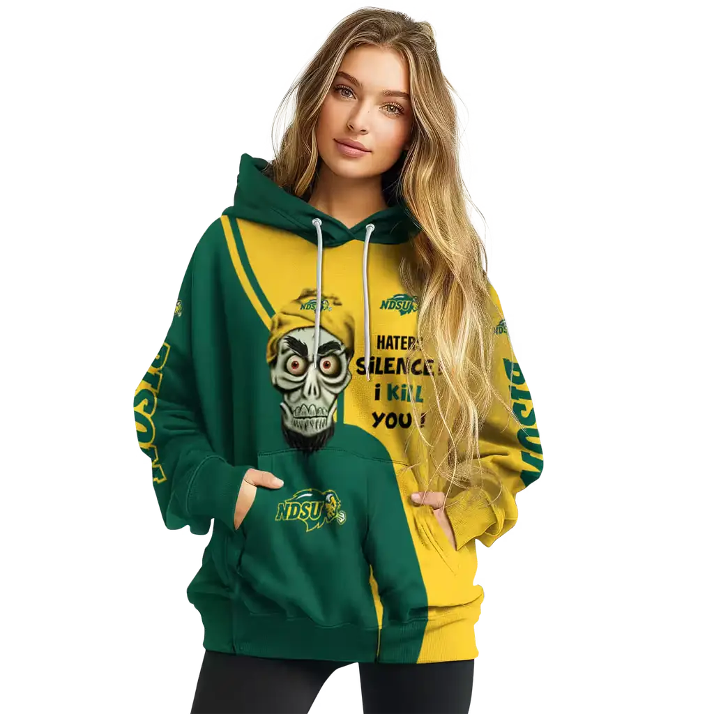 north dakota state bison achmed skull green hoodie high quality north dakota state bison achmed skull green hoodie high quality