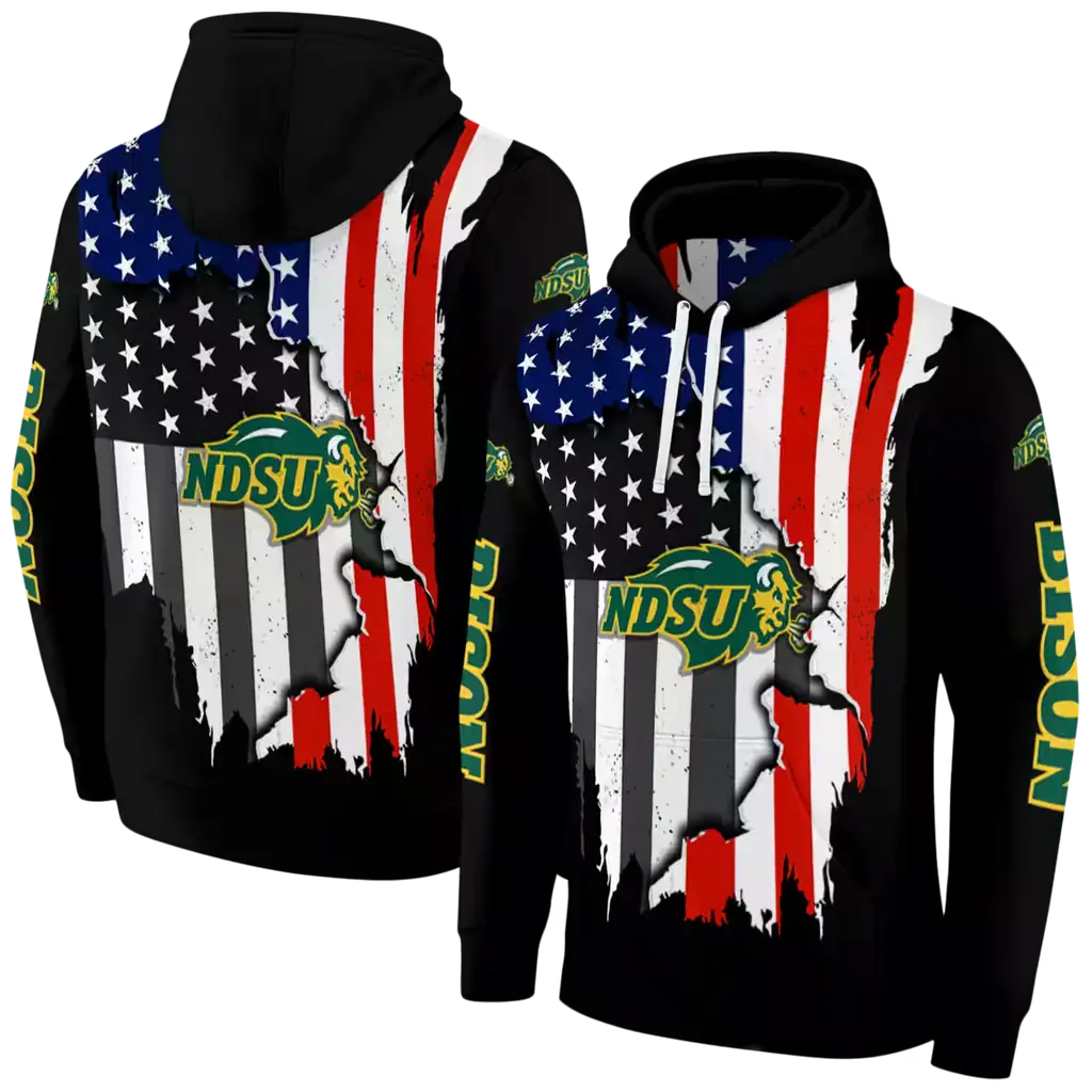 north dakota state bison american pride black hoodie fashion forward north dakota state bison american pride black hoodie fashion forward