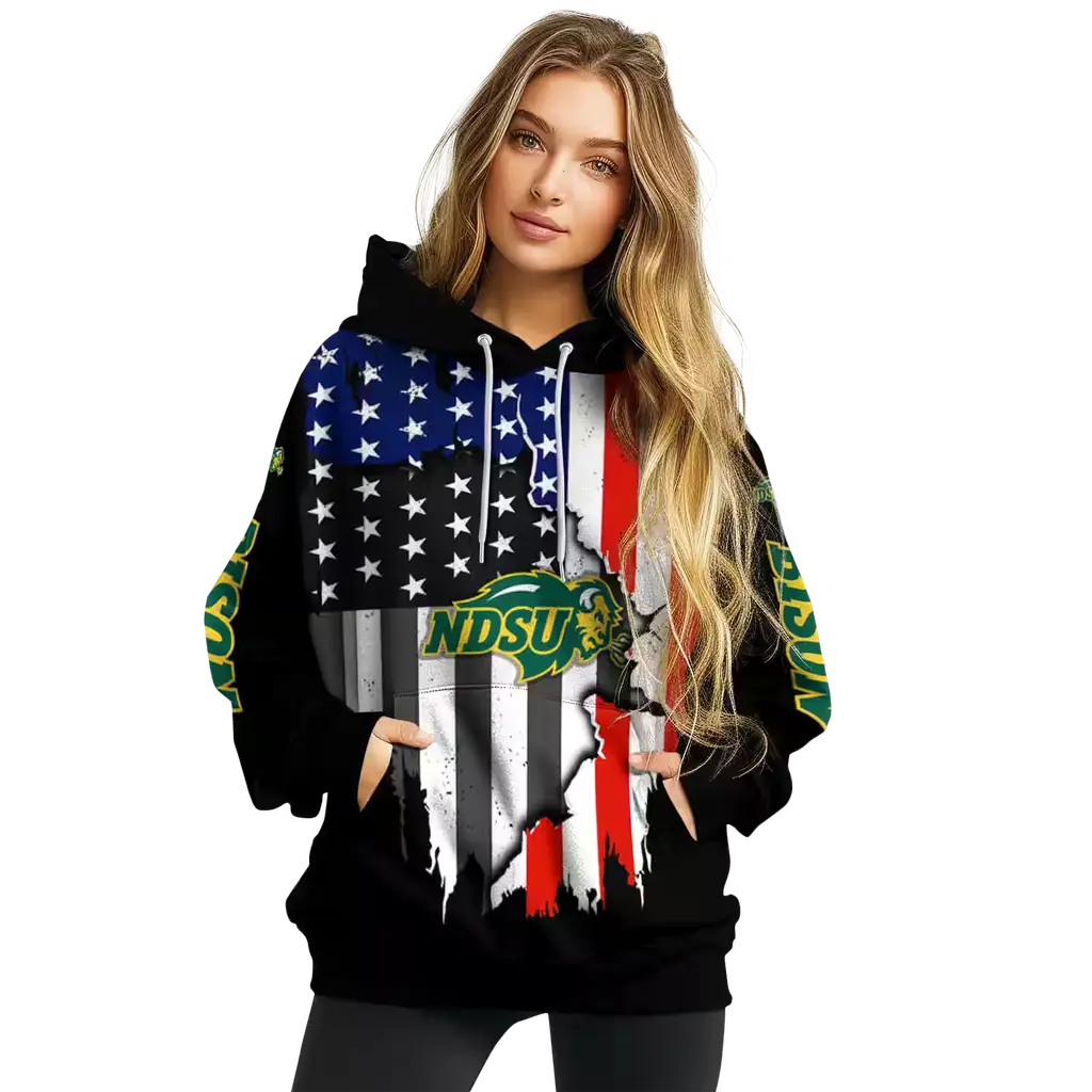north dakota state bison american pride black hoodie high quality north dakota state bison american pride black hoodie high quality