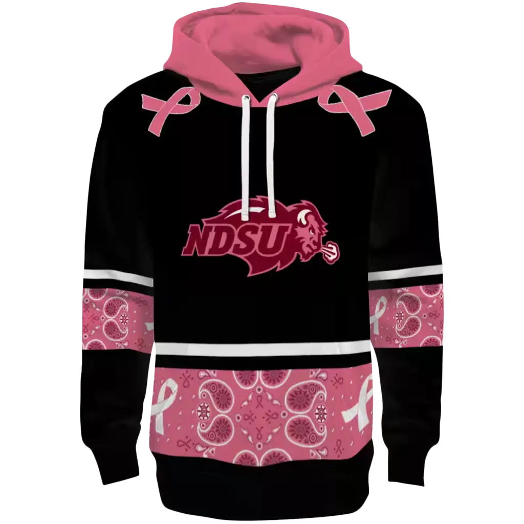 north dakota state bison awareness ribbon black pink hoodie best selling north dakota state bison awareness ribbon black pink hoodie best selling