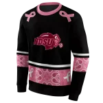 north dakota state bison awareness ribbon black pink hoodie best selling