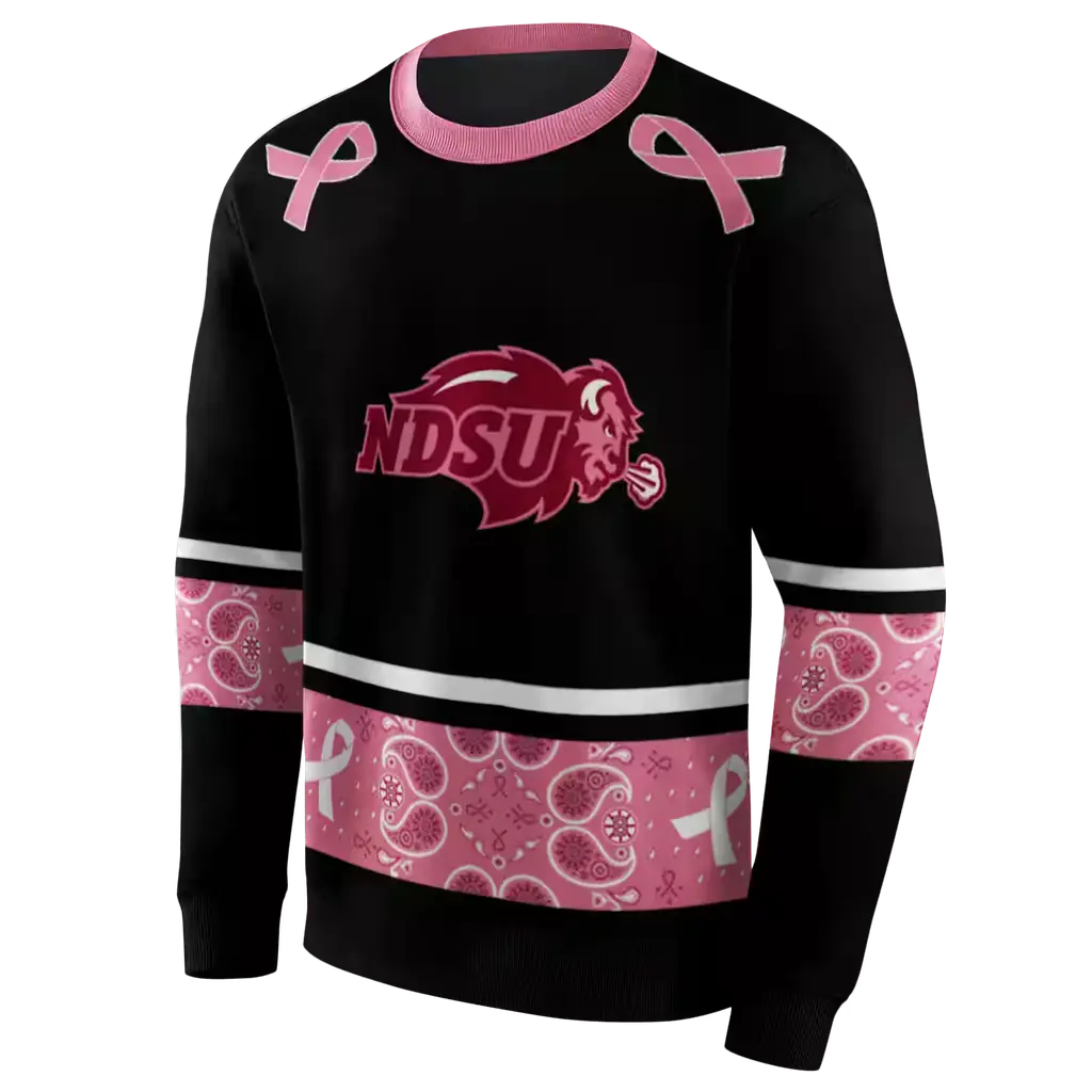 north dakota state bison awareness ribbon black pink hoodie new arrival north dakota state bison awareness ribbon black pink hoodie new arrival