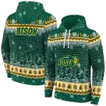 north dakota state bison christmas trees green hoodie best selling