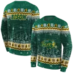 north dakota state bison christmas trees green hoodie best selling
