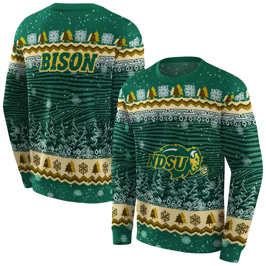 north dakota state bison christmas trees green hoodie premium grade north dakota state bison christmas trees green hoodie premium grade