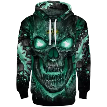 north dakota state bison demonic skull green black hoodie best selling