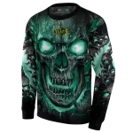 north dakota state bison demonic skull green black hoodie best selling