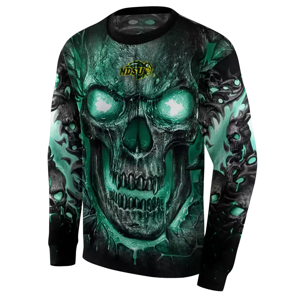 north dakota state bison demonic skull green black hoodie new arrival north dakota state bison demonic skull green black hoodie new arrival
