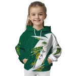 north dakota state bison dynamic slash green white hoodie best selling
