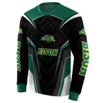north dakota state bison futuristic pattern green black hoodie best selling