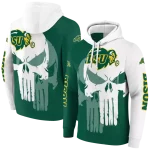 north dakota state bison graphic punisher green white hoodie best selling