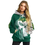 north dakota state bison graphic punisher green white hoodie best selling