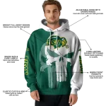 north dakota state bison graphic punisher green white hoodie best selling
