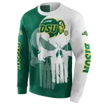 north dakota state bison graphic punisher green white hoodie best selling